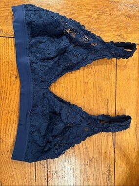 aerie navy lace bralette